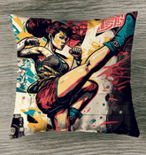 Be Bold, Be Fearless Outdoor Pillow | Inspirational Patio Decor